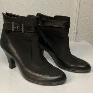 Aerosols Black Heeled Bootie Size 8